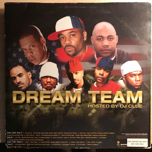 Image of Back Cover of 4914418C: 2xLP - DAME DASH, Paid In Full (Music Inspired By The Motion Picture) (Roc-A-Fella Records; 440 063 201-1, US 2002, Insert) Sleeve taped along all edges. Some wear / scuffs, a promo sticker on reverse, and a bumped corner. Insert creased  VG/VG+