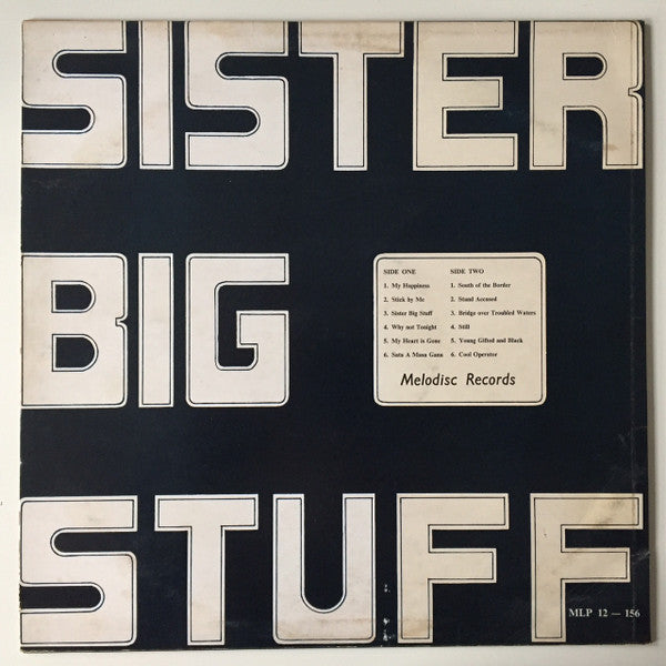 Image of Back Cover of LP - VG+/VG+ - PRINCE BUSTER, Sister Big Stuff (Melodisc; MLP 12-156, UK 1972, Laminated Front Sleeve), Top copy.,  - 1216329C
