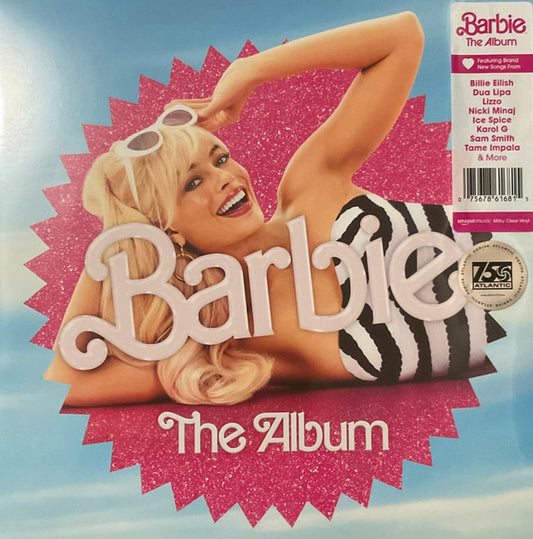 Image of Front Cover of 4934177E: LP - VARIOUS, Barbie The Album (Atlantic; 075678616761, USA & Europe 2023, Inner & Insert, Milky Clear Vinyl)   NEW/NEW