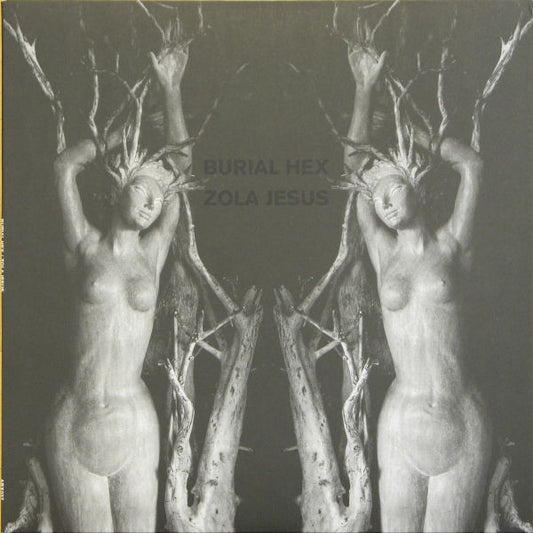 Image of Front Cover of 4944273S: LP - BURIAL HEX / ZOLA JESUS, Untitled (Aurora Borealis; ABX037, UK 2009)   VG+/VG+