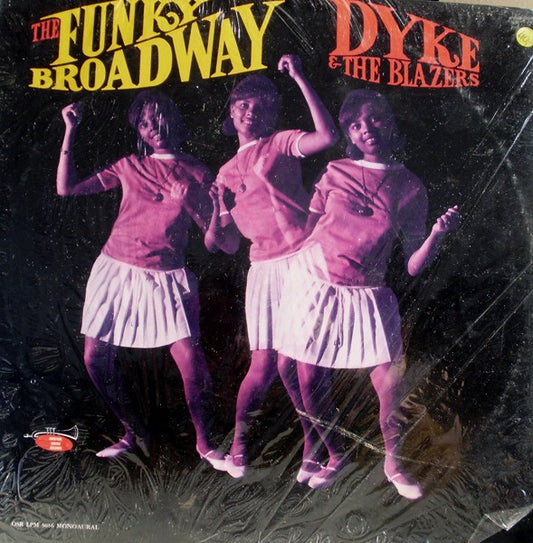 Image of Front Cover of 4944276S: LP - DYKE & THE BLAZERS, The Funky Broadway (Original Sound; OSR LPM 5016, US 1967, Pasteback Sleeve) Still In Shrinkwrap, partially - some corner wear. light marks/mottling. strongest vg al round  VG/VG