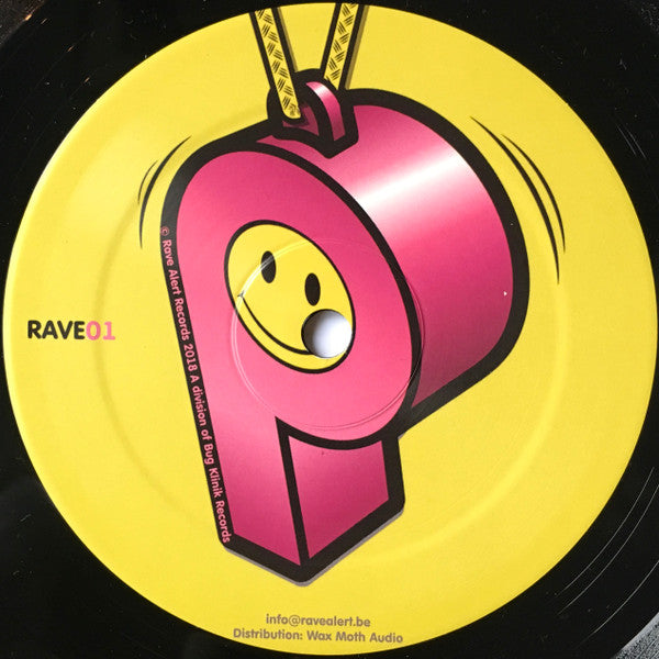 Image of Back Cover of 12" EP - /VG+ - VARIOUS, RAVE01 (Rave Alert Records; RAVE01, Belgium 2018, Generic), ,  - 4924439E