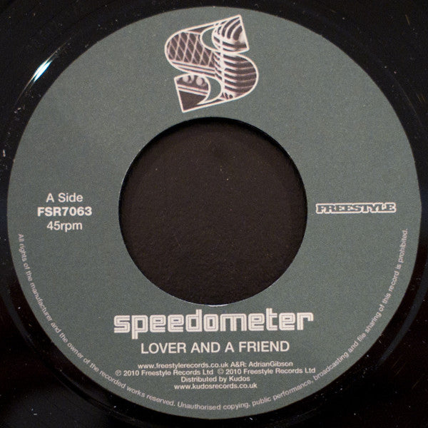 Image of Front Cover of 4954177S: 7" - SPEEDOMETER, Lover And A Friend / Pucker Up (Freestyle Records; FSR7063, UK 2010)   /VG+