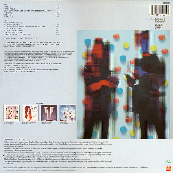 Image of Back Cover of 4924419E: LP - ART OF NOISE, The Ambient Collection (China Records; 843 403-1, UK 1990)   VG/VG