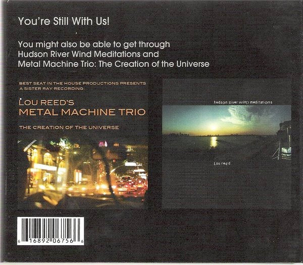 Image of Back Cover of 4914400C: CD - LOU REED, Metal Machine Music (The Amine   Ring) (Sister Ray Recordings; none, UK 2010 Reissue, Digipak)   VG+/VG+