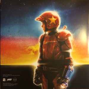 Image of Back Cover of 4914552C: 2xLP - LE MATOS, Turbo Kid (Chronicles Of The Wasteland) (Death Waltz Recording Company; DW045, Europe 2015, Gatefold With PVC Outer, Insert, With Obi. 180 Gram Green, Red, and Black Tri-Color Vinyl)   EX/VG+