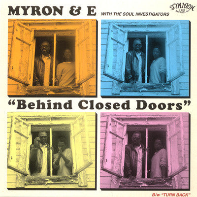 Image of Front Cover of 4954200S: 7" - MYRON & E WITH THE SOUL INVESTIGATORS, Behind Closed Doors / Turn Back (Timmion Records; Timmion # 034, Finland 2013, Picture Sleeve)   EX/EX