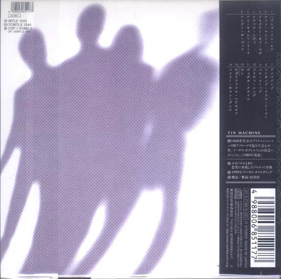 Image of Back Cover of 4954207S: CD - TIN MACHINE, Tin Machine (EMI; TOCP-70157, Japan 2007)   VG+/VG+