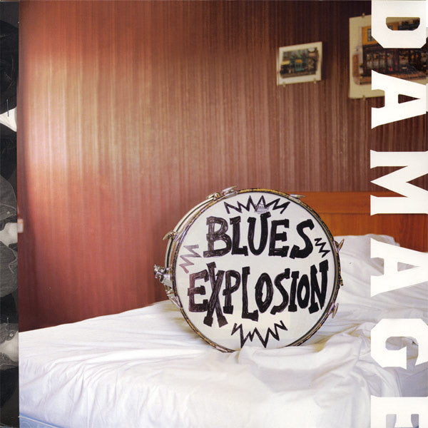 Image of Front Cover of 4944338S: LP - BLUES EXPLOSION, Damage (Mute; Stumm236, Europe 2004, Fold Out Sleeve, Stapled-In Die-Cut Inner and Booklet)   VG+/VG+