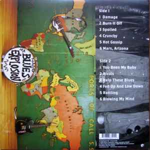 Image of Back Cover of 4944338S: LP - BLUES EXPLOSION, Damage (Mute; Stumm236, Europe 2004, Fold Out Sleeve, Stapled-In Die-Cut Inner and Booklet)   VG+/VG+