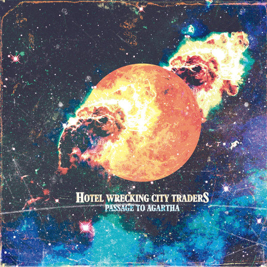 Image of Front Cover of 4924490E: 2xLP - HOTEL WRECKING CITY TRADERS, Passage To Agartha (Cardinal Fuzz ; CFEH101, UK 2017, Textured Gatefold Sleeve, One Disc Blue Marbled Vinyl, One Disc Brown Marbled Vinyl)   EX/EX