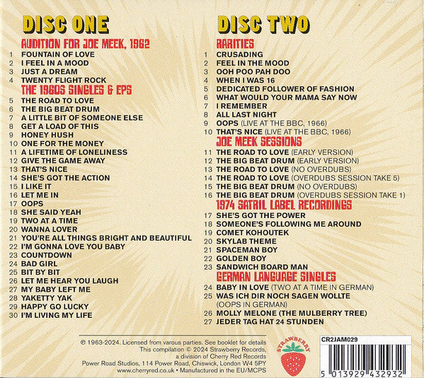 Image of Back Cover of 3035206E: 2xCD - NEIL CHRISTIAN, He's Got The Action! Anthology 1962-1974 (Strawberry ; CR2JAM029, UK 2024, Double Digipak)   VG+/VG+