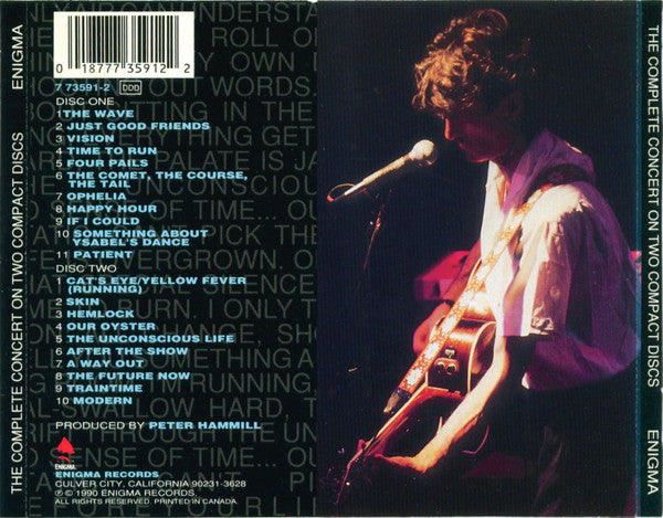 Image of Back Cover of 5034003E: 2xCD - PETER HAMMILL, Room Temperature Live (Enigma Records; 7 73591-2, US 1990, Box Set, Booklet)   VG+/VG+