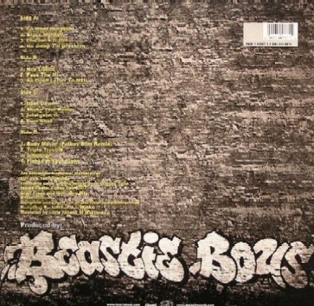 Image of Back Cover of 5044040S: 2xLP - BEASTIE BOYS, Solid Gold Hits (Capitol Records ; 0946 3 44667 1 4, Europe 2005, Gatefold) Tear On Back Sleeve  VG/VG+