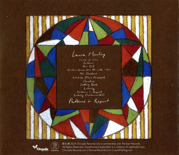 Image of Back Cover of 5014068C: CD - LAURA MARLING, Patterns In Repeat (Chrysalis Records; BRC266, Europe 2024, Folded Sleeve)   M/M