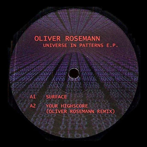 Image of Front Cover of 5024039E: LP - OLIVER ROSEMANN / THE COMPUTER CONTROLLED MINDS, Universe In Patterns E.P. (Next Door; ND 006, Germany 2023)   /VG+