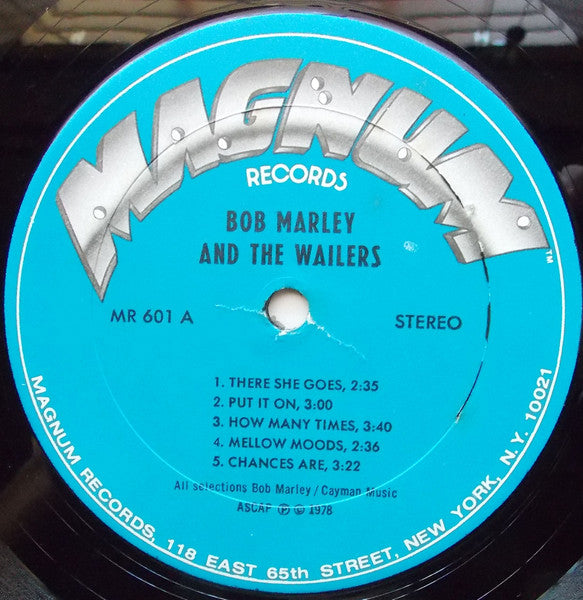 Image of Label Cover of LP - VG+/VG - BOB MARLEY & THE WAILERS, Bob Marley & The Wailers (Magnum Records; MR 601, US 1978), Light marks.,  - 3546334S