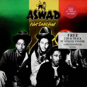 Image of Front Cover of 5044154S: LP - ASWAD, Not Satisfied (CBS; CBS 85666 / XPS 148, UK 1982, Insert, NO 10" included)   VG+/EX