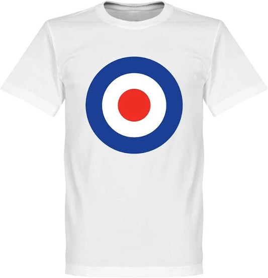 Image of Front Cover of 5044161S: Accessories - WE ARE THE MODS!, Mod Target T-Shirt Vintage (, UK & Europe ) faint stain (1cm) on front - minor  /VG+