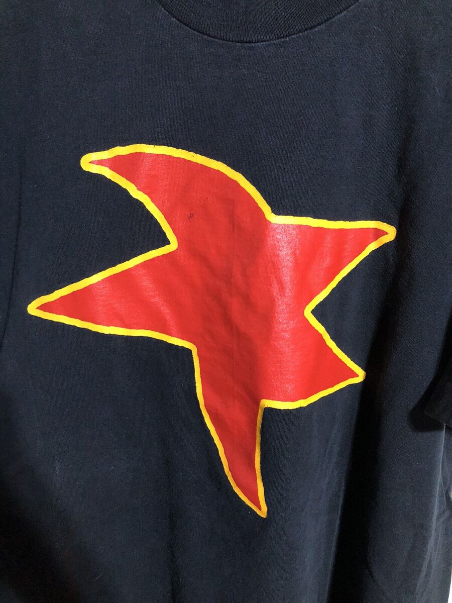 Image of Front Cover of 5044155S: Accessories - GODSTAR, 90s XL Vintage "Sleeper" Star Logo T-Shirt (, UK & Europe )   /VG+