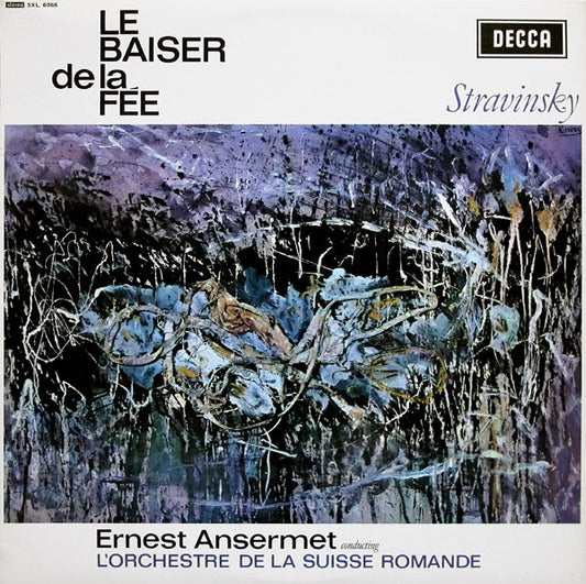 Image of Front Cover of 4924470E: LP - ERNEST ANSERMET, L'ORCHESTRE DE LA SUISSE ROMANDE, Stravinsky: Le Baiser De La F e (Decca; SXL 6066, UK 1963, Laminated Flipback Sleeve) Minor Edge and Ring Wear  VG/VG+