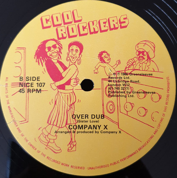 Image of Label Cover of 12" - VG/VG - SISTER LOVE, It's Over (Cool Rockers; NICE107, UK 1980, Co Slv), Light marks. Plays well. Light staining on company sleeve.,  - 2346174S