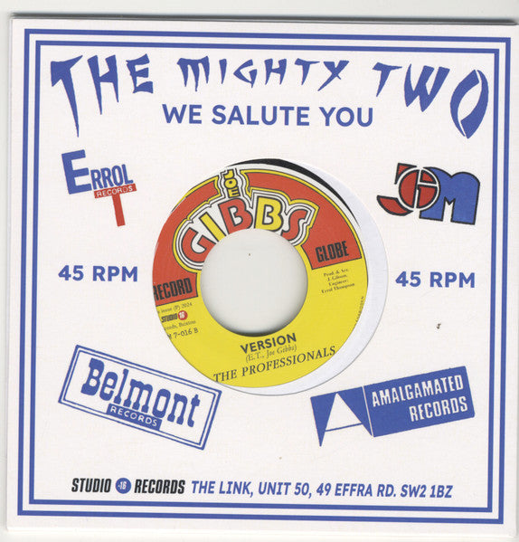 Image of Back Cover of 5054036S: 7" - THE MIGHTY DIAMONDS, Ghetto Living (Joe Gibbs Record Globe; JGM7-016, UK 2024 Reissue, Company Sleeve)   EX/EX