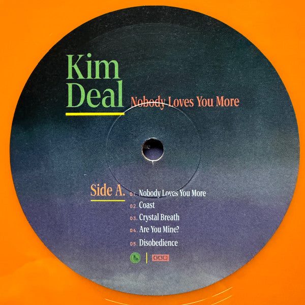 Image of Label Cover of 5014329C: LP - KIM DEAL, Nobody Loves You More (4AD; 4AD0733LP, Worldwide 2024, Inner, Orange Vinyl)   NEW/NEW