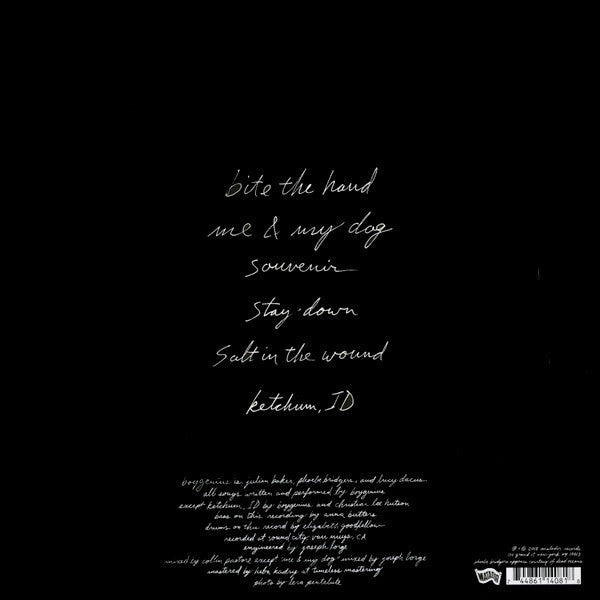 Image of Back Cover of 12" EP - NEW/NEW - BOYGENIUS, Boygenius (Matador; OLE14081, Europe Reissue, Picture Sleeve), ,  - 1936170E