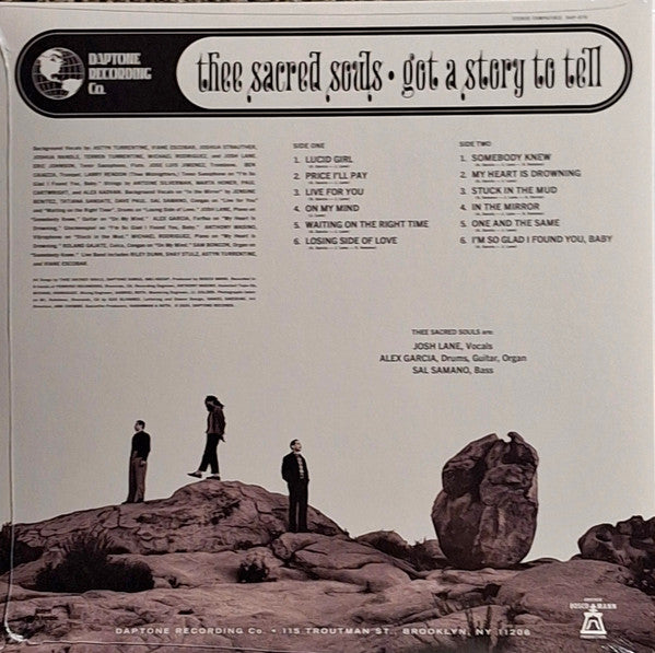 Image of Back Cover of 5044284S: 12" - THEE SACRED SOULS, Got A Story To Tell (Daptone Records; DAP-078, US 2024)   VG+/VG+