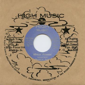Image of Front Cover of 5054105S: 7" - FRANKIE PAUL, African Princess (High Music; DSR-HT7-03, Japan 2016 Reissue, Company Sleeve)   EX/EX