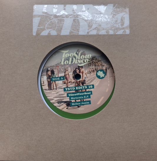 Image of Front Cover of 5024080E: 7" - VIBES4YOURSOUL, TSTD Edits 16 - Maracatu E.P. (How Do You Are?; TSTDEDITS16, Germany 2024, Company sleeve, Olive coloured vinyl)   EX/VG+