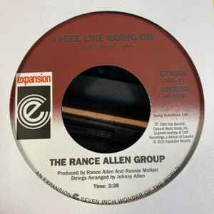 Image of Front Cover of 5024085E: 7" - THE RANCE ALLEN GROUP, I Feel Like Going On / Can't Get Enough (Expansion; EXS034, UK 2022) Lightest of marks.  /VG+