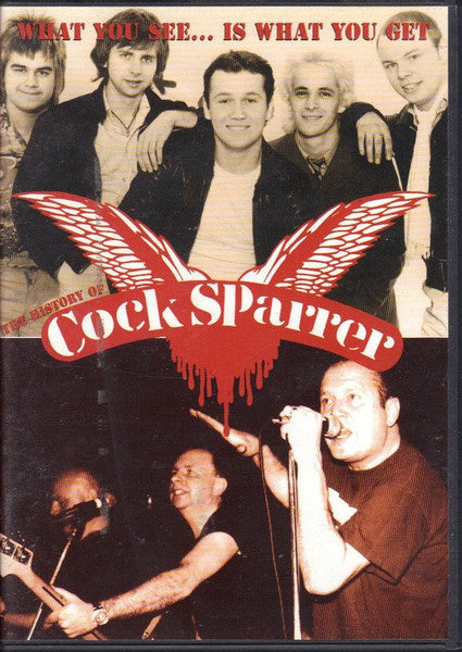 Image of Front Cover of 5034103E: 2xDVD - COCK SPARRER, What You See... Is What You Get (TKO Records; TKO TV002, US 2005, Region 1 US)   VG+/VG+