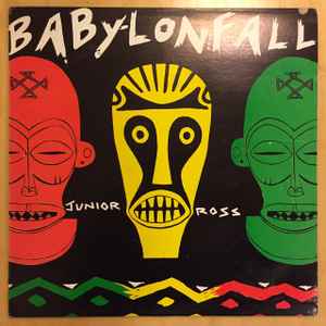 Image of Front Cover of 5024262E: LP - JUNIOR ROSS, Babylon Fall (Stars; none, Jamaica 1992, Card Sleeve) Fogging on vinyl but plays well. Small tear on sleeve.  VG/G+