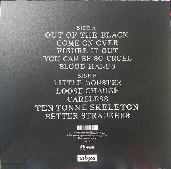 Image of Back Cover of 5014273C: LP - ROYAL BLOOD, Royal Blood (Black Mammoth Records; 5021732267184, UK 2024, Die Cut Sleeve, Picture Disc, Numbered, Limited Edition of 3000) No number shown in numbered box  VG+/VG+