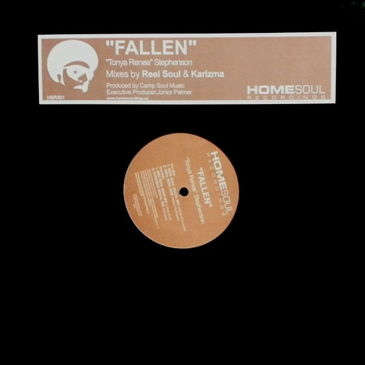 Image of Front Cover of 3315493C: 12" - "TONYA RENEE" STEPHENSON, Fallen (Homesoul Recordings; HSR001, Canada 2006, Stickered Plain Sleeve) Very light hairlines, plays VG+   G+/VG