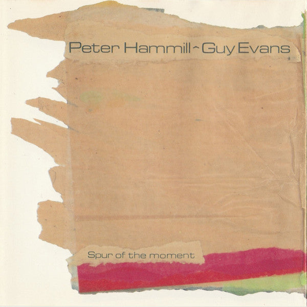 Image of Front Cover of 5034156E: CD - PETER HAMMILL & GUY EVANS, Spur Of The Moment (Red Hot Records; CDR 102, UK 1988, Jewel Case)   VG+/VG+