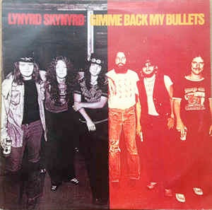 Image of Front Cover of 5024355E: LP - LYNYRD SKYNYRD, Gimme Back My Bullets (MCA Black Rainbow; MCF 2744, UK 1977 Reissue, Gatefold, Inner) Strong VG  VG+/VG