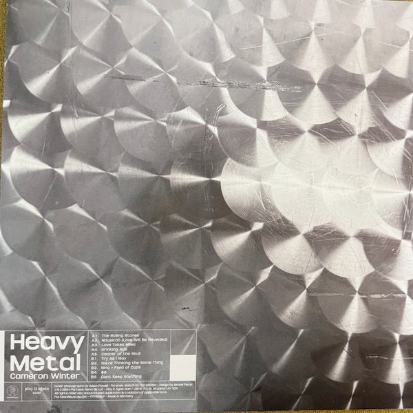 Image of Back Cover of LP - NEW/NEW - CAMERON WINTER, Heavy Metal (Partisan Records; PTPS50LPX, Europe 2024, Insert, Heavy Metal Grey Vinyl), ,  - 0636186E