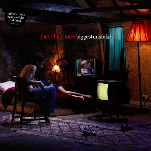 Image of Front Cover of 5054146S: 7" - THE ROLLING STONES, Biggest Mistake (Virgin; 0094636442679, Europe 2006, Picture Sleeve, Inner, Red Vinyl) Sticker Residue on Back Sleeve  VG+/VG+