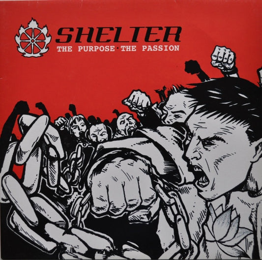 Image of Front Cover of 5014376C: LP - SHELTER, The Purpose, The Passion (Century Media; 77371-1, Europe 2001, Inner, Pink Vinyl) Strong VG on the sleeve, Just some edge and spine pinches  VG/VG+