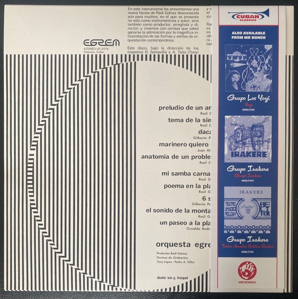 Image of Back Cover of LP - VG+/VG+ - RA L G MEZ, Instrumental (Mr Bongo; MRBLP291, UK 2024 Reissue, Picture Sleeve), ,  - 3526011E