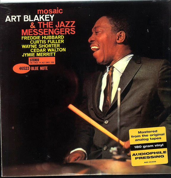 Image of Front Cover of 5014344C: LP - ART BLAKEY & THE JAZZ MESSENGERS, Mosaic (Blue Note; ST 46523, US 1998 Reissue, Glossy Sleeve, 180g) Sleeve creased in places; some small scuffs  VG/VG+