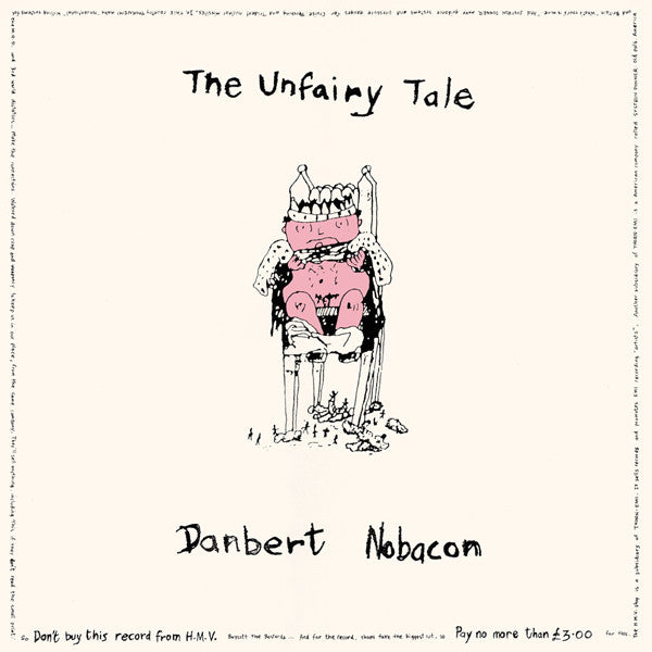 Image of Front Cover of 5014394C: LP - DANBERT NOBACON, The Unfairy Tale (Sky & Trees; SAT 10, UK 1985, Stickered Inner & Insert, Dan From Chumbawamba) Worn sleeve, inner is split.  VG/G