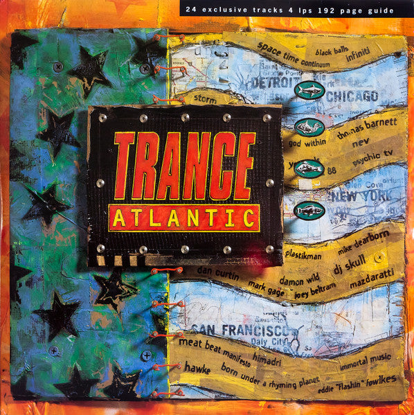 Image of Front Cover of 5024377E: 4xLP - VARIOUS, Trance Atlantic (Volume; talp1, UK 1995, Gatefold, Booklet, Limited Edition) no booklet. edgewear and light marks to vinyl.  VG+/VG