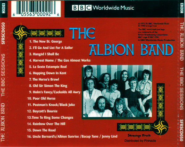 Image of Back Cover of 5034194E: CD - THE ALBION BAND, The BBC Sessions (Strange Fruit ; SFRSCD050, UK 1998, Jewel Case, Booklet)   VG+/VG+