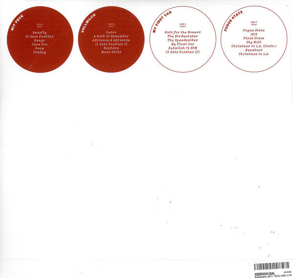 Image of Back Cover of 5044401S: 2xLP - VULFPECK, Vinyl Discography (2011-2014) (Vulf Records; VULF1201, US 2015, Gatefold, White Vinyl ) Looks unplayed.   VG+/EX