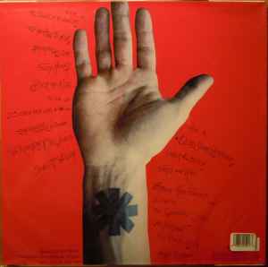 Image of Back Cover of 5044379S: 2xLP - RED HOT CHILI PEPPERS, Blood Sugar Sex Magik (Warner Bros. Records; 468348-1, US 2012 Reissue, Insert, 180 Gram Vinyl, 1st Remastered Version) Corner Bumps  VG/VG+