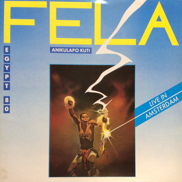 Image of Front Cover of 2xLP - VG/VG - FELA ANIKULAPO KUTI & EGYPT 80, Live In Amsterdam (EMI; FELA 24 0129 3, UK 1984, Gatefold, 2 Inners), WOS. Light marks only,  - 3526266E